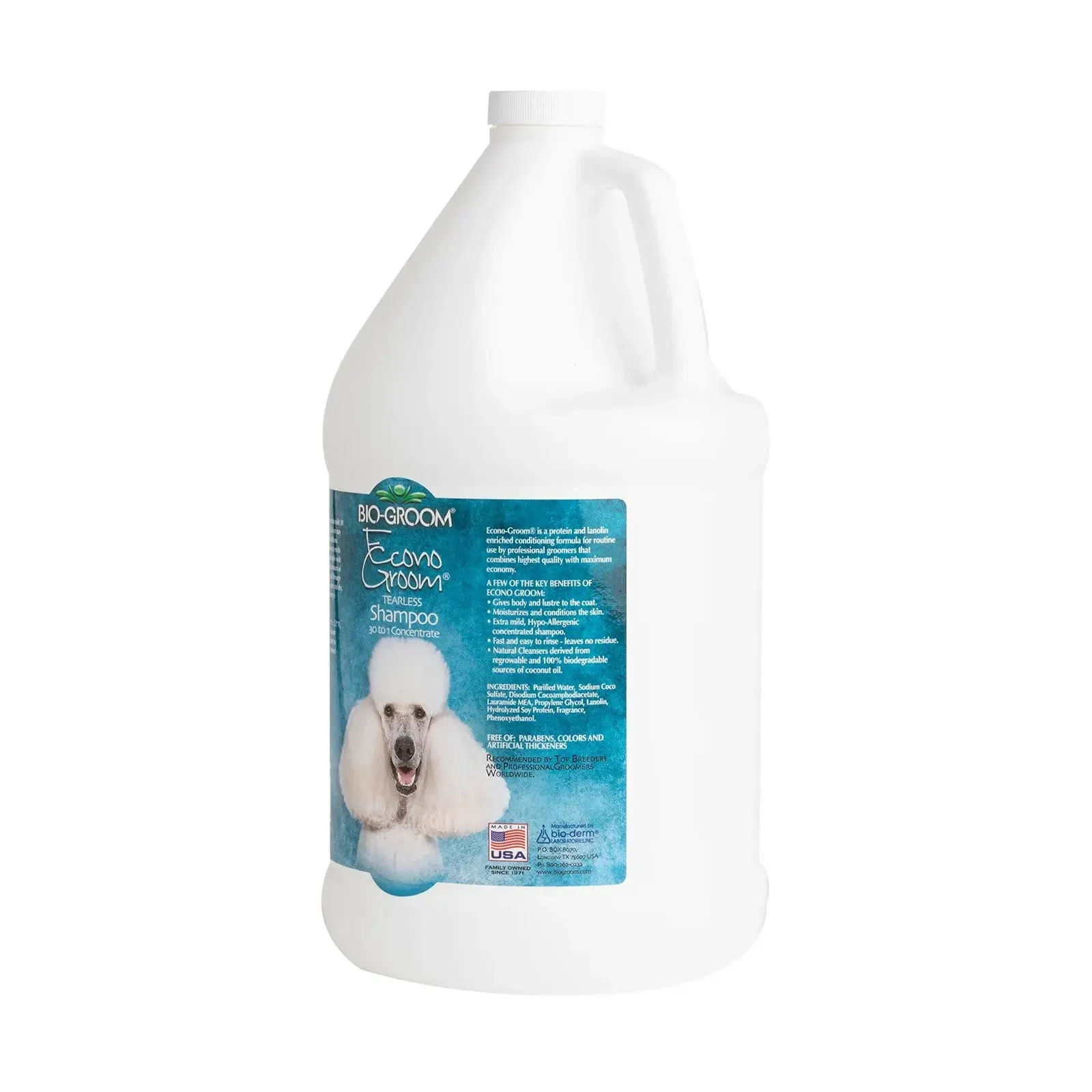 Bio-Groom - Econo Groom Tearless Shampoo (Super Concentrated) for Dogs 1 Gallon
